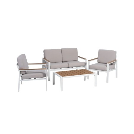 CONJUNTO KATERINI SILLAS Y MESAS JARDÍN EN ALUMINIO