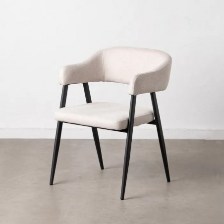 SILLA APOYABRAZOS CON PATAS NEGRAS
