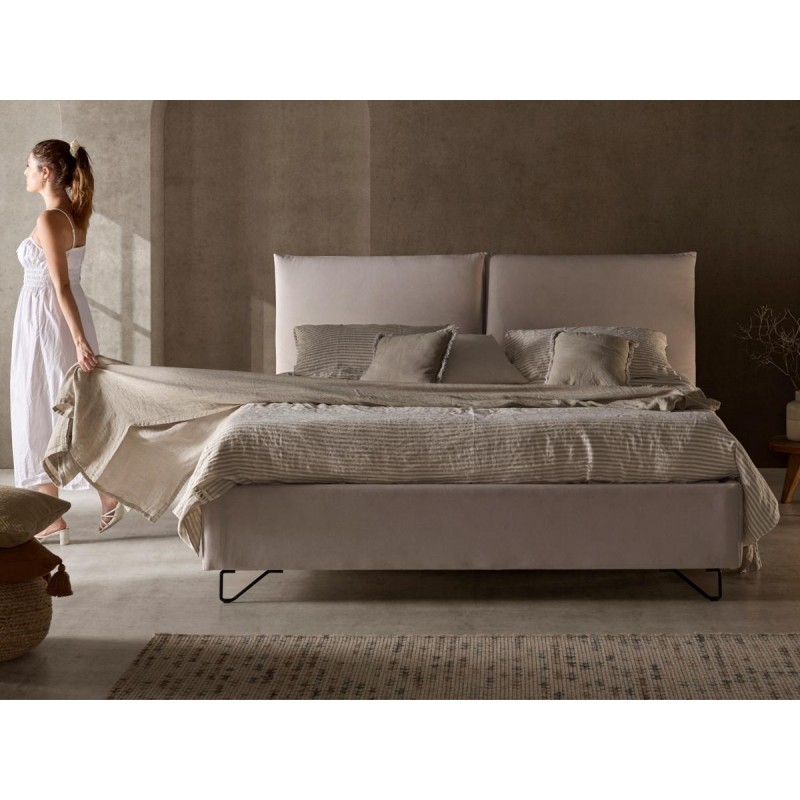 CAMA TAPIZADA LISO