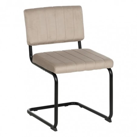 SILLA BEIGE TEJIDO-METAL CONTRACT