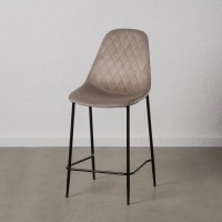 TABURETE BEIGE TEJIDO-METAL...