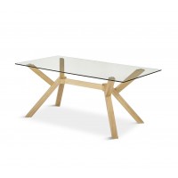 MESA CRISTAL/MADERA
