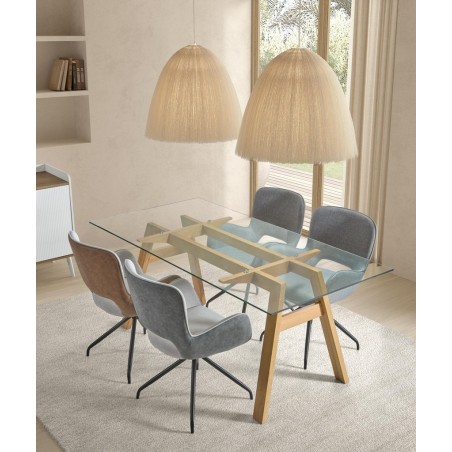 MESA COMEDOR CRISTAL