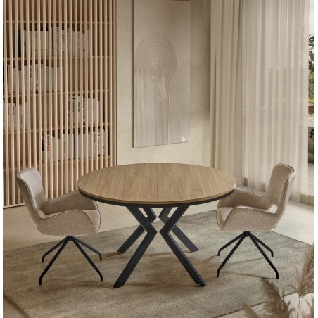 MESA COMEDOR REDONDA EXTENSIBLE