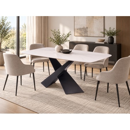 MESA COMEDOR PORCELÁNICO
