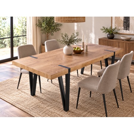 MESA COMEDOR MADERA NATURAL