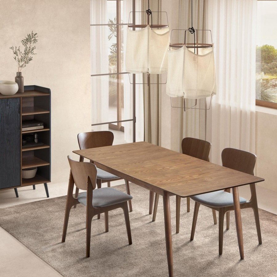 MESA COMEDOR MADERA NATURAL