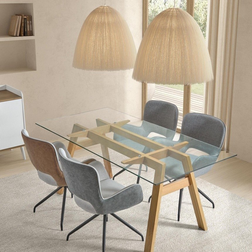 MESA COMEDOR CRISTAL