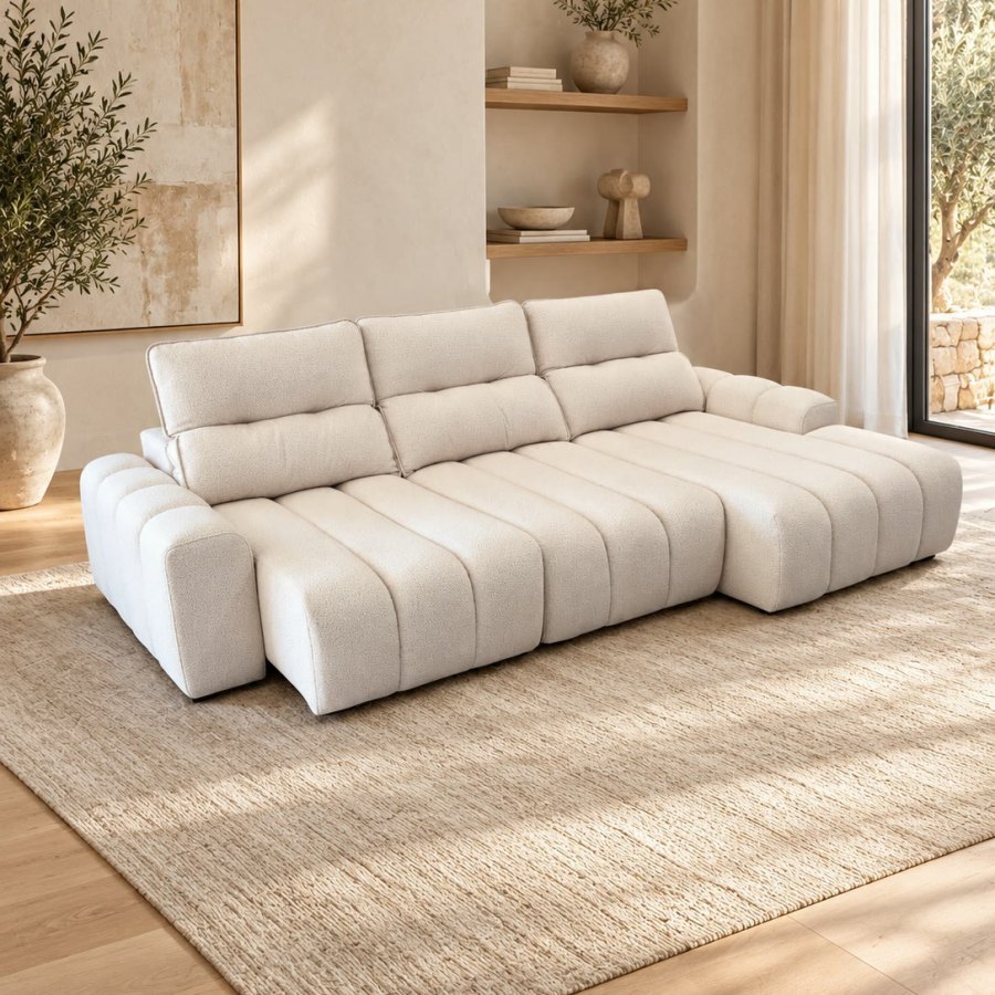 SOFÁ LINEAL/CHAISELONGUE AURA