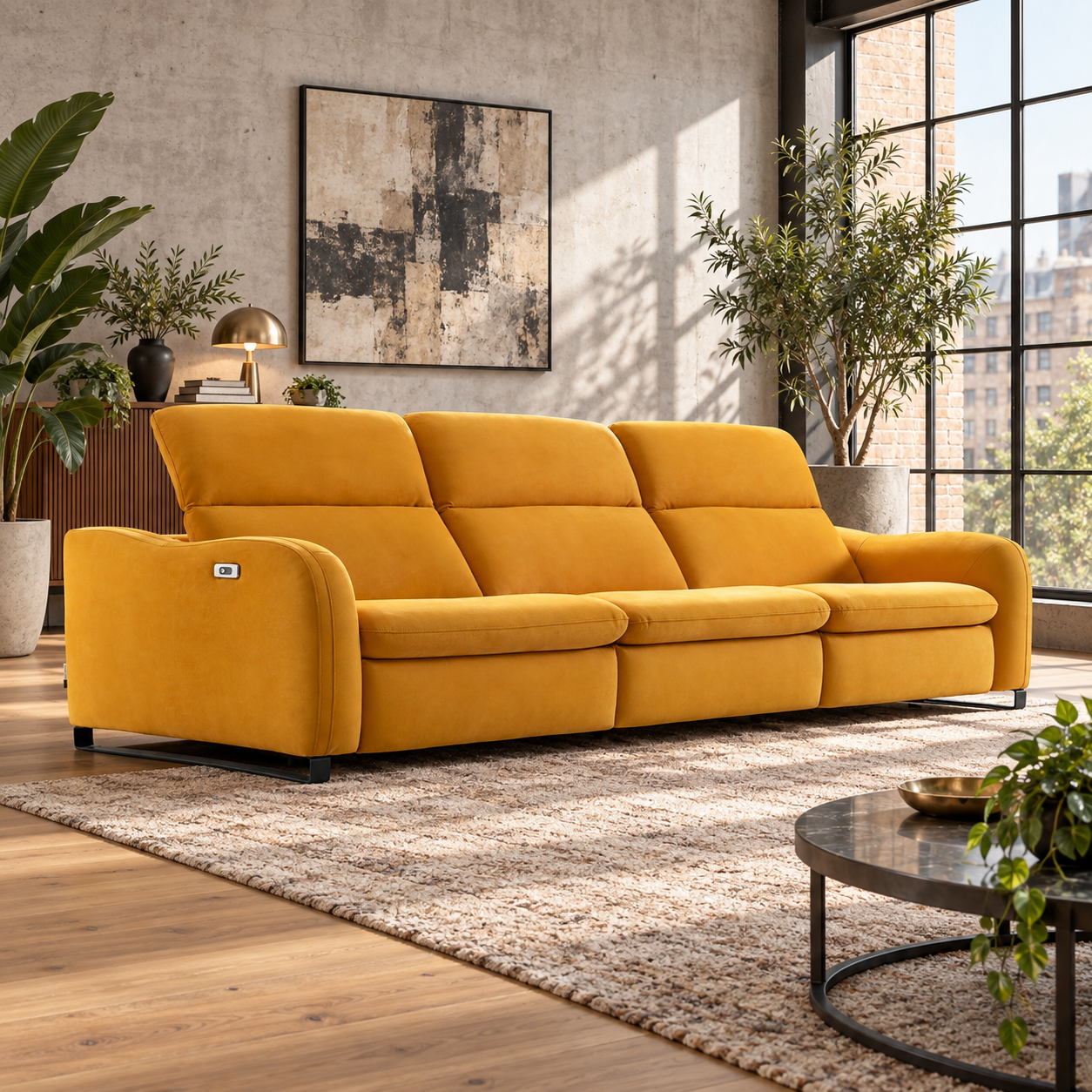 SOFÁ LINEAL/CHAISELONGUE GINO